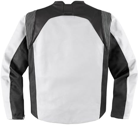 icon white leather jacket