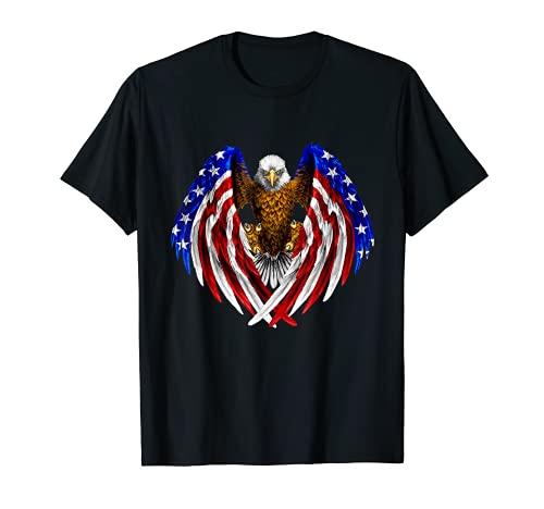 American Eagle Patriot T-Shirt US Flag With Eagle Gift Shirt