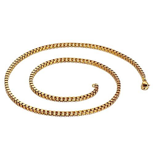 Cadena de hierro de acero inoxidable negro con acabado pulido premium