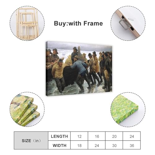 Tableau Michael Ancher en impression sur toile pour habiller un mur vide de bureau