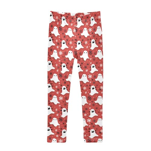 senya Girls Printed Leggings Yoga Pants Ghost Pattern for Kids in 4t to 10 Years, 4T