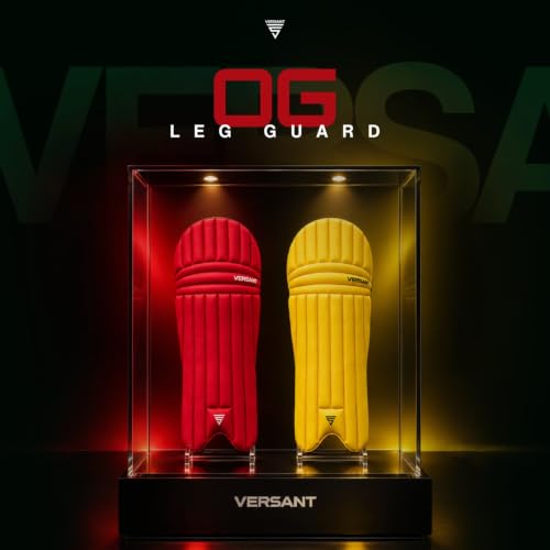Image of VERSANT OG Moulded Cricket Batting Legguard(Light Weight) (RED, Mens)