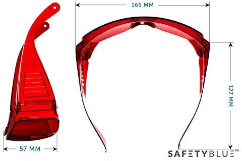 Sleep Savior Red Fitover Glasses - Anti Blue & Green Blocking Glasses | Better Night Sleep - Image 5