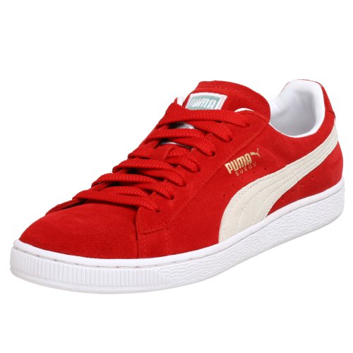 PUMA Suede Classic - Zapatillas Unisex para Adultos, Cinta roja y Blanca, 40 EU