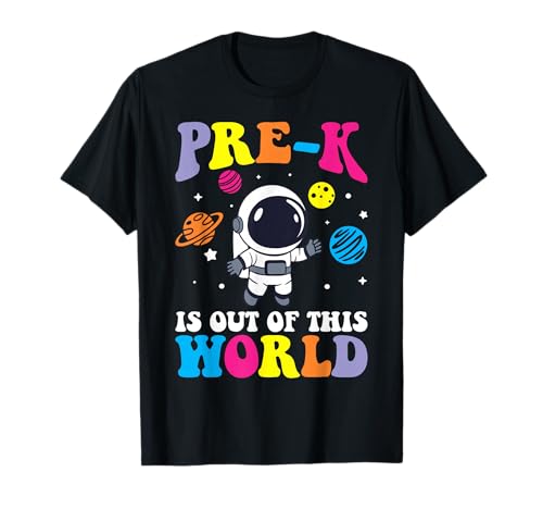 Pre-K Student Teacher Astronaut Space Back to School Journey T-Shirt