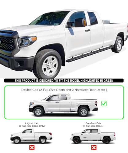 Estribos laterales APS 5in compatibles para Toyota Tundra miniatura 2
