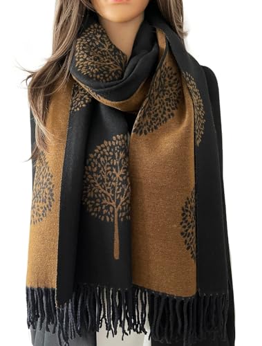 Cashmere Tree Life Blanket Scarf Gift - GIFT BOXED SCARF - W