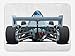 Produktbild MLNHY Cars Bath Mat, Back View of a Formula 1 Race Car Rally Competition Sports Cartoon Style, Plush Bathroom Decor Mat with Non Slip Backing, 23.6 W X 15.7 W Inches, Bluegrey Black White