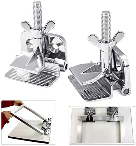 TECHTONGDA 2 pcs Butterfly Frame Hinge Clamp DIY Hobby Tool Heavy Duty Zinc Alloy Silk Screen Printing Printer with Screw