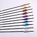 BICASTER Spin Vanes 2inch LH/RH Arrow Vanes Fletches - 50pcs (Right Handed, Colorful Silver)