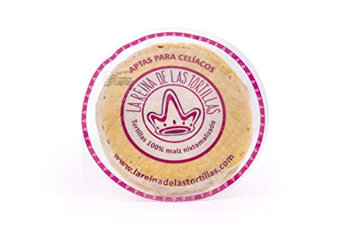 La Reina de las Tortillas, Tortillas Mexicaines de Maïs Jaune, Sans Gluten, Végan, Diamètre...