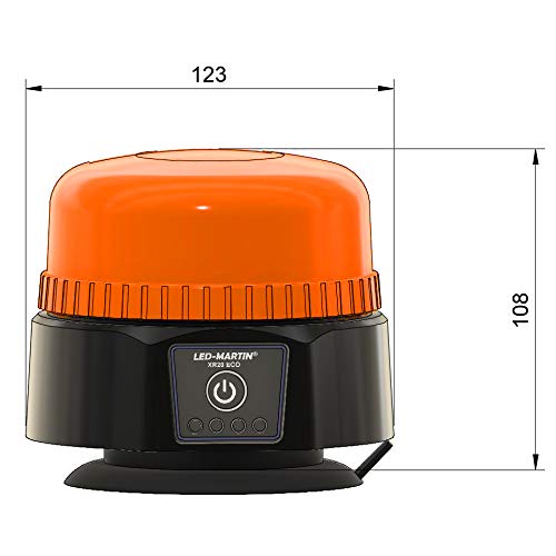 LED-MARTIN XR20 ECO Rundumleuchte – Gelbe Warnleuchte für hohe Geschwindigkeiten