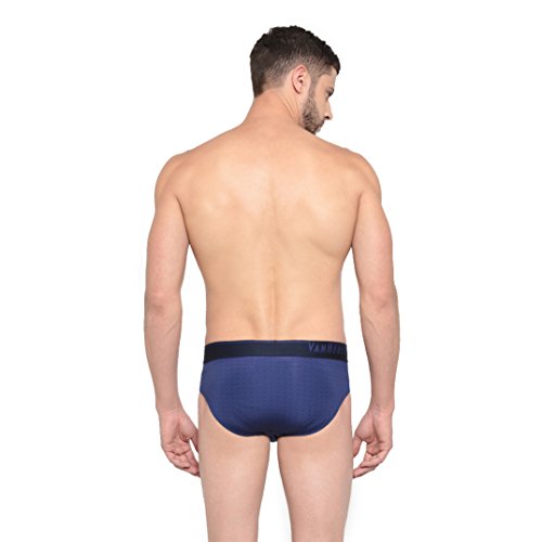Image of Van Heusen Men Regular Fit 4 Way Stretch Body Defining Fit Allover Print Briefs - Available in Pack of 1 & 2