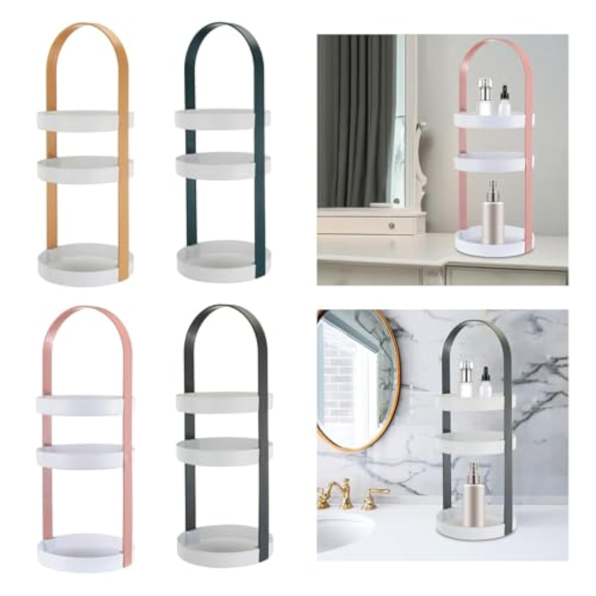 3 Layer Multiuse Corner Storage Shelf, Yellow