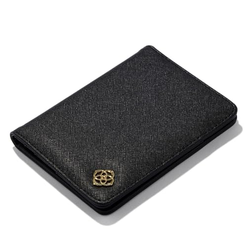 Kendra Scott Passport Holder, Black Leather