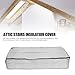 Attic Stairs Insulation Cover for Pull Down Stairway, Air Tight Attic Stair Cover Door Stairway Ladder Insulator Cover