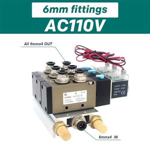 Électrovanne de rechange 4V310-10 pour centraliser 8 circuits d'air - 3