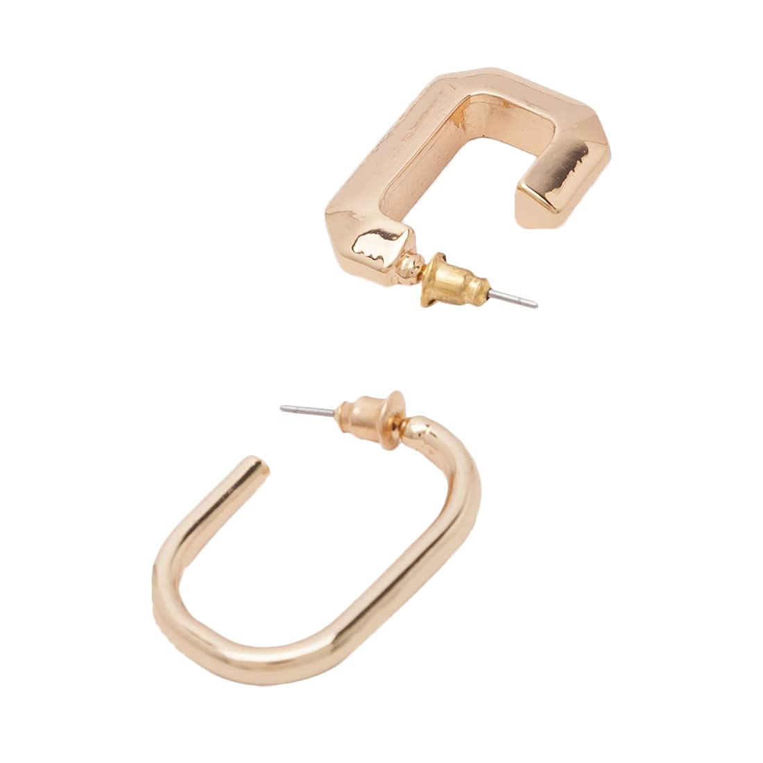 Lilly & Sparkle Alloy Gold Toned Circular Hoop Earrings for Women - Set Of 4 (B09DT83SBY) Amazon Price History, Amazon Price Tracker