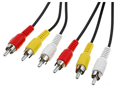 Premiumcord kjackcmm3-2 Kabel Cinch, Czarny, 2 m