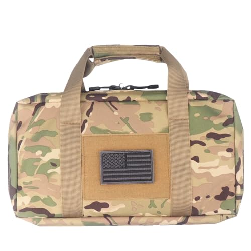 Hbpanan Tactical Handheld Bag - Lightweight Waterproof Oxford EDC Carryall with Reinforced Handles, Military-Grade Durability (14.37