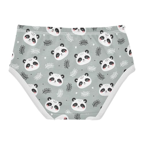 Little Girl Underwear Toddler Panties Kids Undies Panda Cartoon Leaves Soft Cotton Briefs 2T-8Y2
