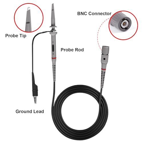 Image of HANMATEK Voltage Oscilloscope Probe HM5100 with Accessory Kit 100MHz 600V 10:1