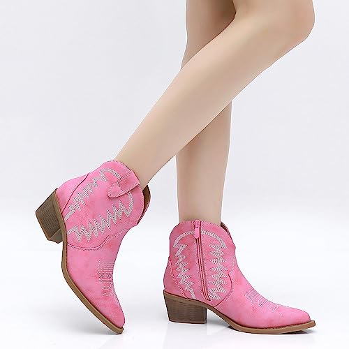 Women's Western Ankle Cowboy Boots - image 9