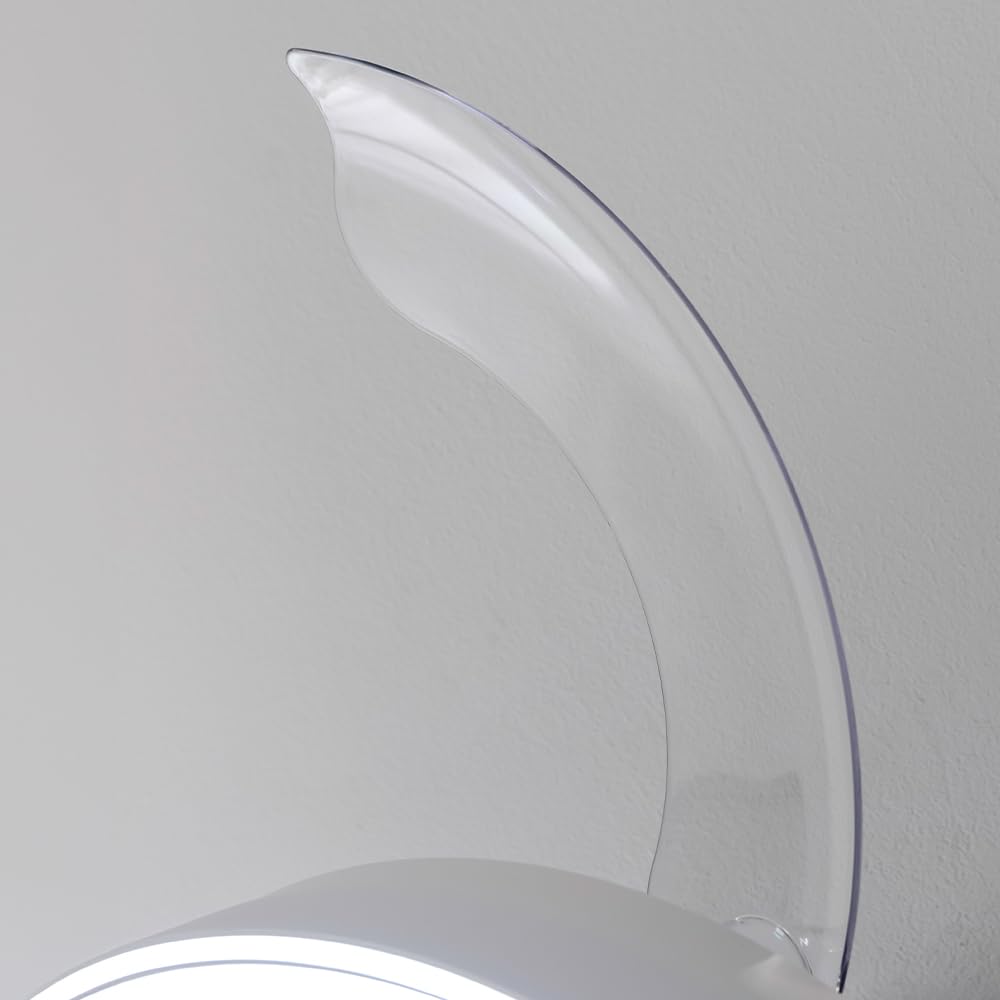 Cecotec Ventilador de Techo con Aspas Retráctites y Lámpara EnergySilence Aero 4280 Invisible White. 40 W, Diámetro 42" (106cm), Temporizador, 3 Tonos de Luz, Función Verano-Invierno