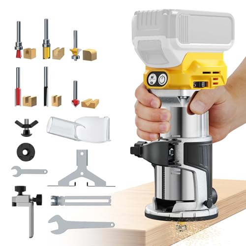 DIYtoolifz Cordless Router Tool Compatible with DeWalt 20V Battery(Tool Only),...
