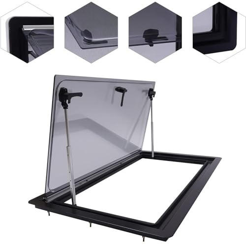 Ventana corrediza tintada para autocaravana y caravana, diseño de inclinación de 1200 x 300 mm, accesorio duradero y resistente a la intemperie para una mayor ventilación y privacidad