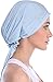YI HENG MEI Women's Elegant Strench Drill Muslim Turban Hat Chemo Cancer Cap Headscarf