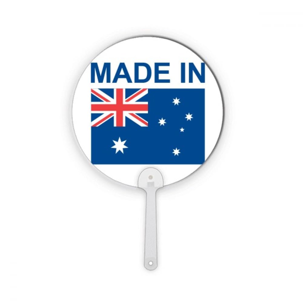 Éventail rond Australia Country Love un cadeau artisanal original pour passionnés