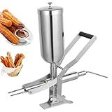 Acero Inoxidable Máquina Llenadora De Mermelada Chocolate,máquina Llenadora De Frutas Latinas Para Hacer Churros,5 Litros,acero Inoxidable,4pipes Para Uso En Cocina Y Restaurante