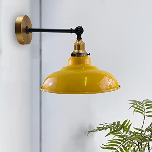 Applique murale incurvée réglable avec bras oscillant Edison rétro vintage Applique murale industrielle de style loft pour salon, salle à manger, café,...