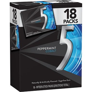 5 Gum, Cobalt (15 per pk., 20 pk.) (pack of 2)
