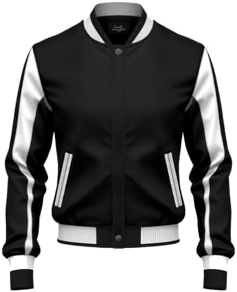 ジャケット・アウター AKM NO COLLAR W-CHESTER BLACK/WHITE AKM
