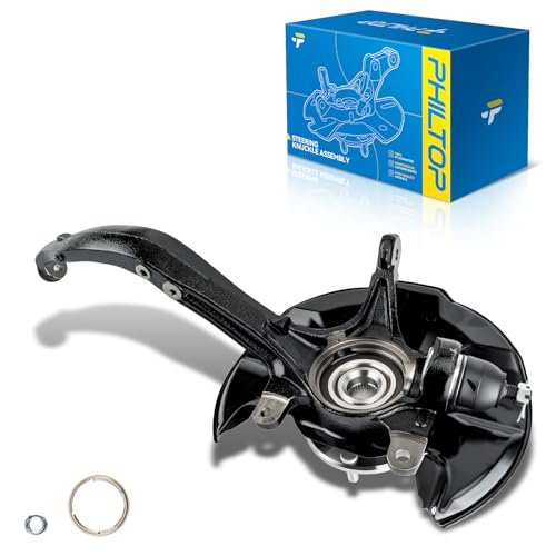 Image of PHILTOP Steering Knuckle & Wheel Bearing Hub Assembly, 1PC Front Right Passenger Side Compatible with Accord 2008-2012, TSX 2009-2014 Replaces 698-446