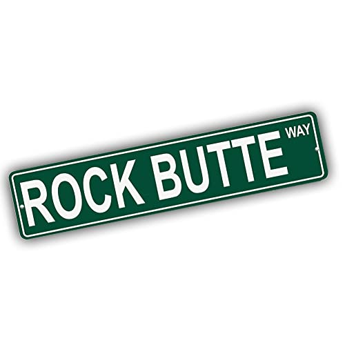 Brotherhood Aluminum Road Sign for Rock Butte - Alaska Mountain Wall Decor