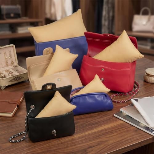 Image of 12 Pcs Purse Insert Pillows Set Fillers to Keep Shape, Six Sizes, Gold