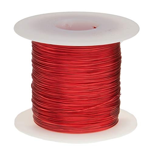 Magnet Wire, Heavy Build Enameled Copper Wire, 23 AWG, 1.0 lb, 625' Length, 0.0249