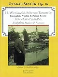 Scherzo-Tarantelle: with analytical studies and exercises by Otakar Sevcik, Op. 16 Violin and Piano critical violin part