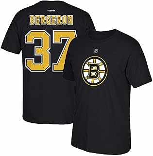 NHL Boston Bruins #37 Patrice Bergeron Home Premier N and N Tee, Medium