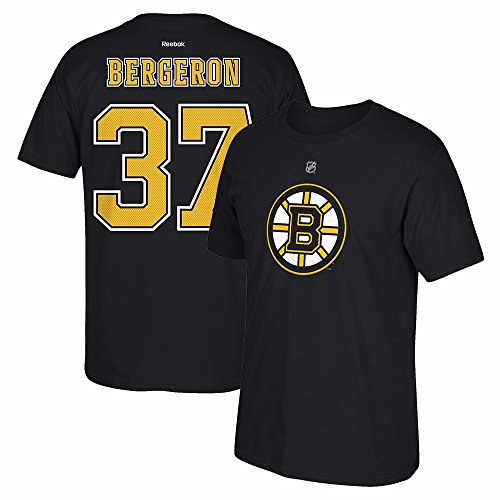 NHL Boston Bruins #37 Patrice Bergeron Home Premier N and N Tee, Medium