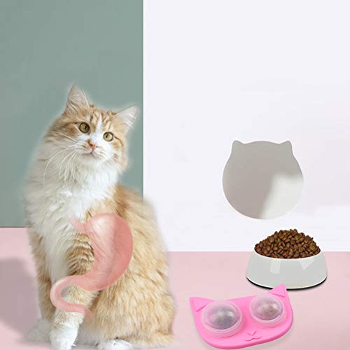 Pet Supply 2 peças brinquedos para bolas de pelo para remoção de gatos Catnip Rotação para lamber bo