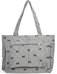 #T Gray Large Handbags