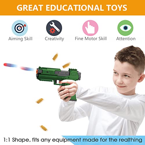 Toy Gun Soft Bullet, Educational Model Toys Pistol Shooting Games Shell Ejecting Toy Guns Foam Blaster, With 60 Pcs Eva Foam Soft Bullets 3 Magazines And Goggles, Gifts For Kids Boys Girls #TOP2