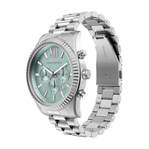 Miniatura 3 de Michael Kors Lexington Hombre Reloj de 45MM de Acero Inoxidable en Tono Plateado, MK9264