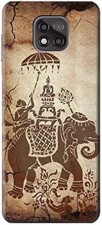 R2102 Thai Art Buddha on Elephant Case Cover for Motorola Moto G Power 2021