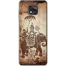 R2102 Thai Art Buddha on Elephant Case Cover for Motorola Moto G Power 2021
