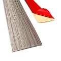 Carpet/Flooring Door Strip Cuttable Customizable Carpet Edge Trim Binding Strip - Extra Long Plastic Rustic Transition Strip Self Adhesive, for Carpet to Tile Wood